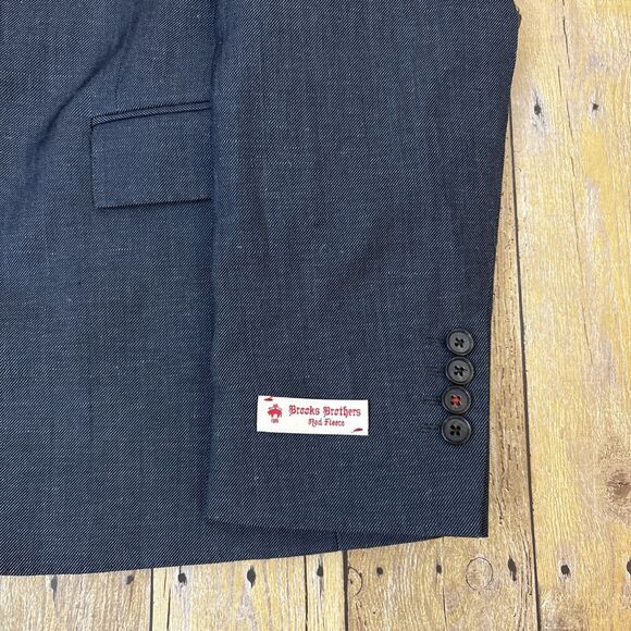 Brooks Brothers Red Fleece Blazer Leo Master New Unworn Tagged 42R Measures 42S - Picture 5 of 12